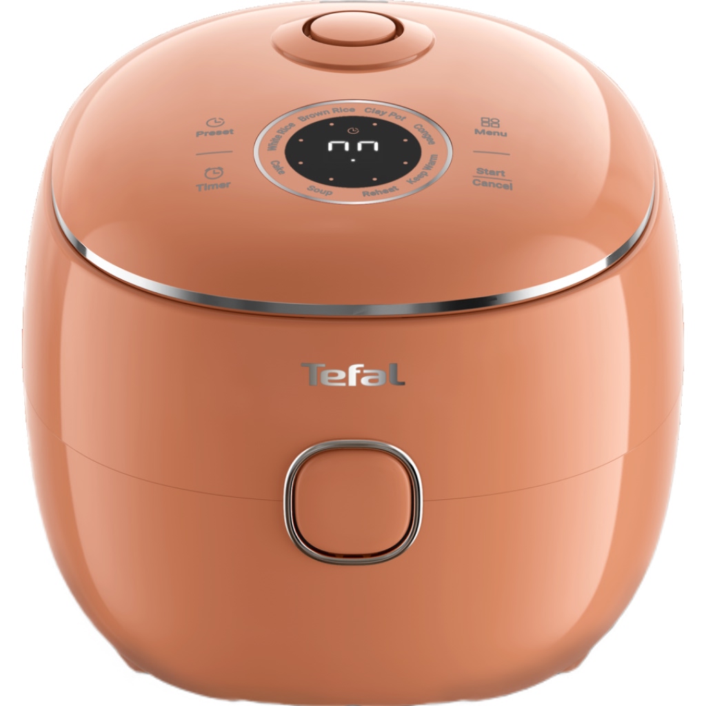 Nồi cơm điện tử mini Tefal 0.7 lít RK535TY0 Cam Đất