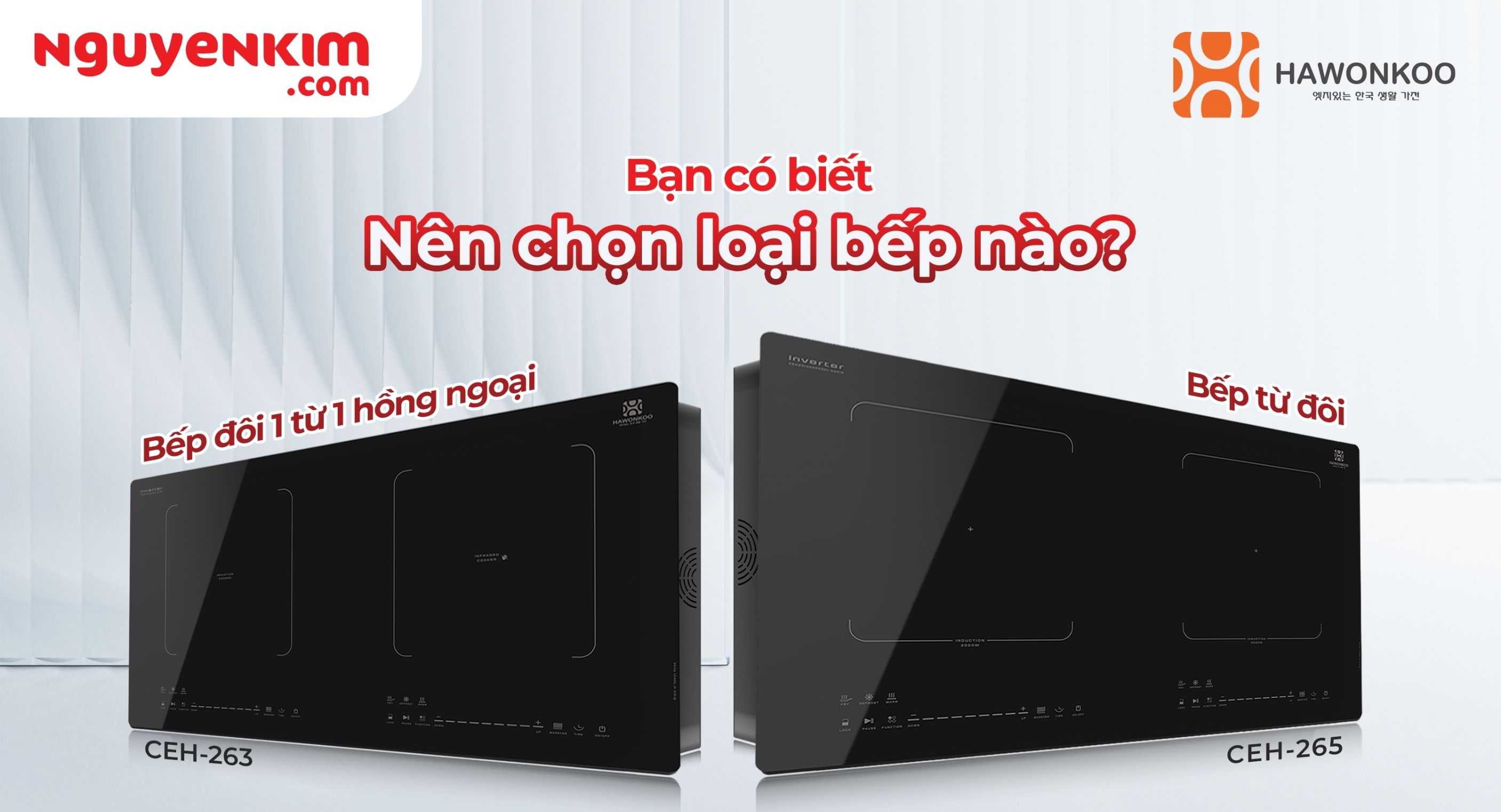Nên chọn bếp 1 từ + 1 hồng ngoại hay bếp từ đôi?