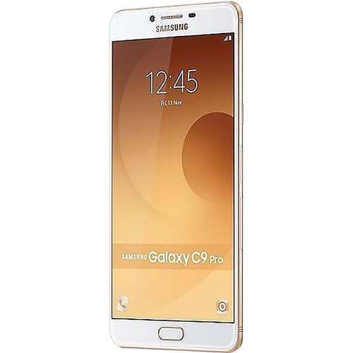 Điện thoại Samsung Galaxy C9 Pro màu vàng nhỏ gọn và tiện dụng