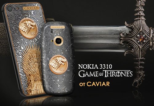 Điện thoại iPhone 7 và Nokia 3310 lộng lẫy với phiên bản "Game of Thrones"