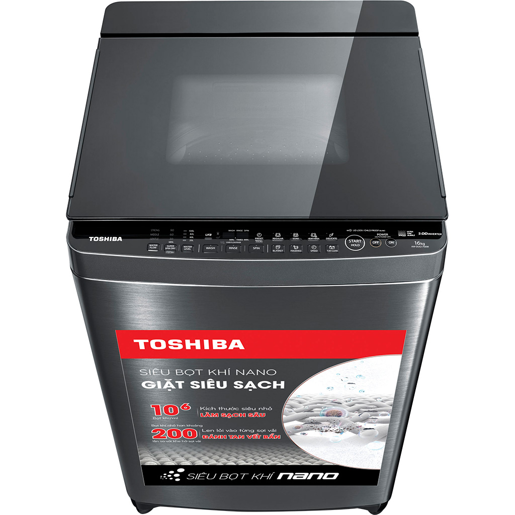 Máy giặt Toshiba Inverter 16 kg AW-DUG1700WV (SS)