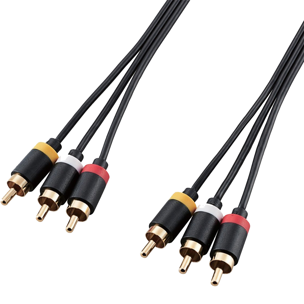 Cáp Audio 3Xrca - 3Xrca 1.0M Elecom Dh - Wryn10