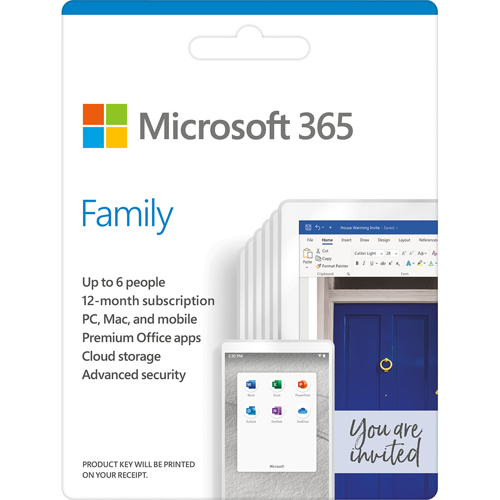 Phần Mềm Microsoft 365 Family 6Gq - 00083