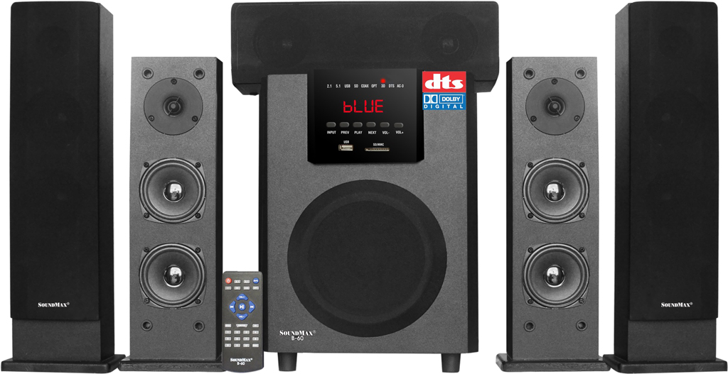 Loa vi tính Soundmax B60/5.1 màu đen giá tốt tại Nguyễn Kim