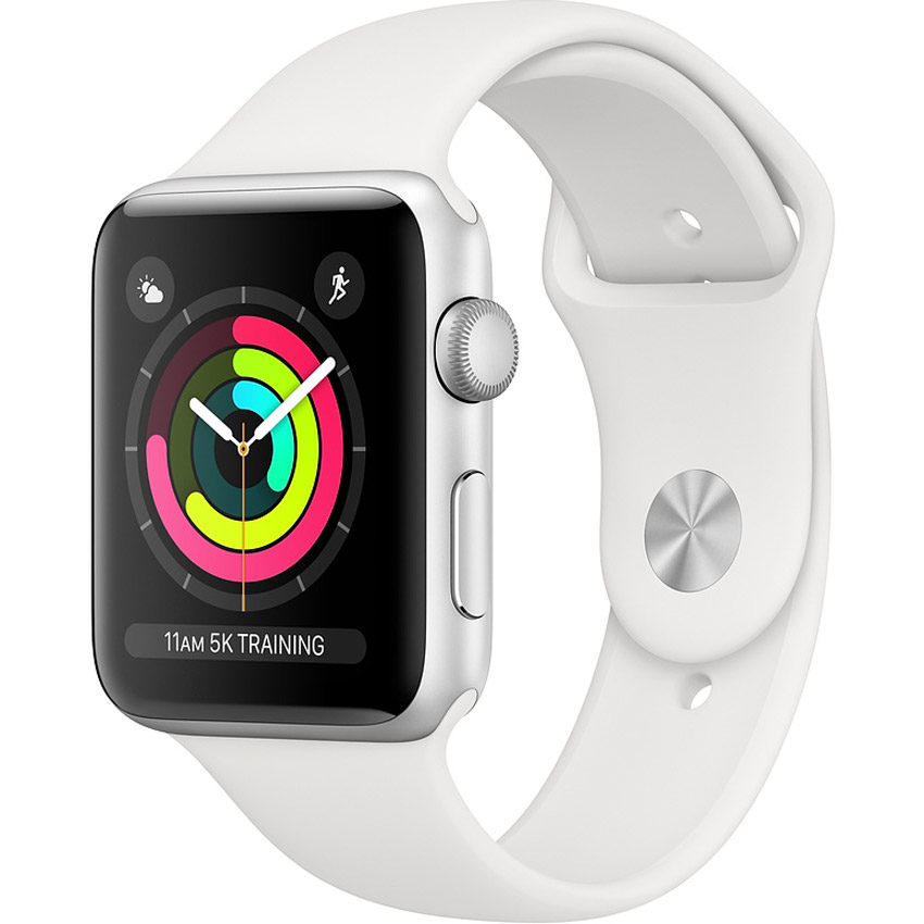 Apple Watch Series 3 42MM Silver - White Sport Band