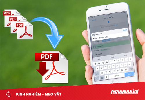 Làm thế nào để ghép nhiều file PDF thành một trên iPhone?
