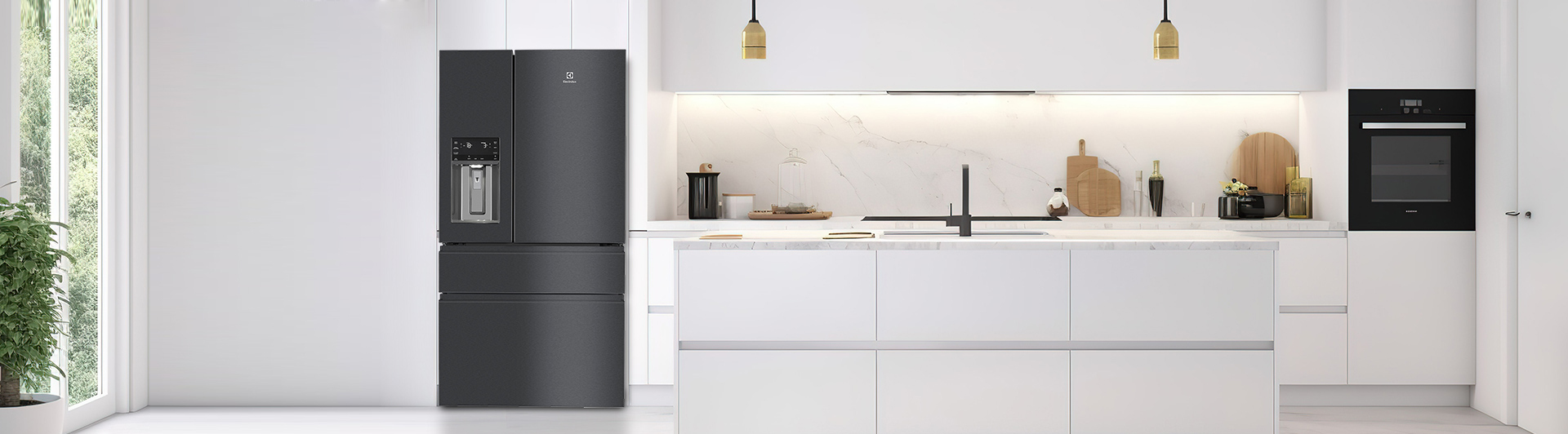 Tủ lạnh Electrolux inverter 617 lít EHE6879A-B