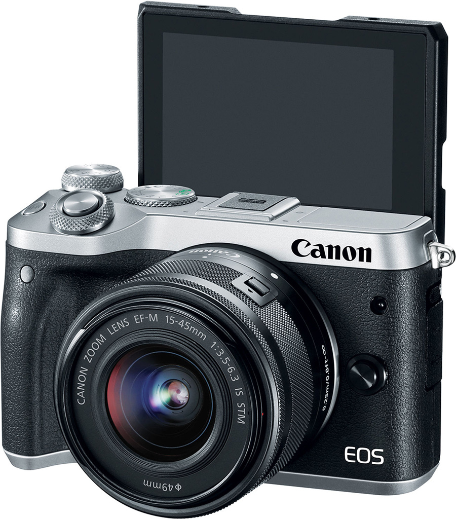 キヤノン EOS M6 w EF-M15-45mm #C345 Máy ảnh Canon EOS M6 MKII EF-M15-45 (SL) giá rẻ tại Nguyễn Kim