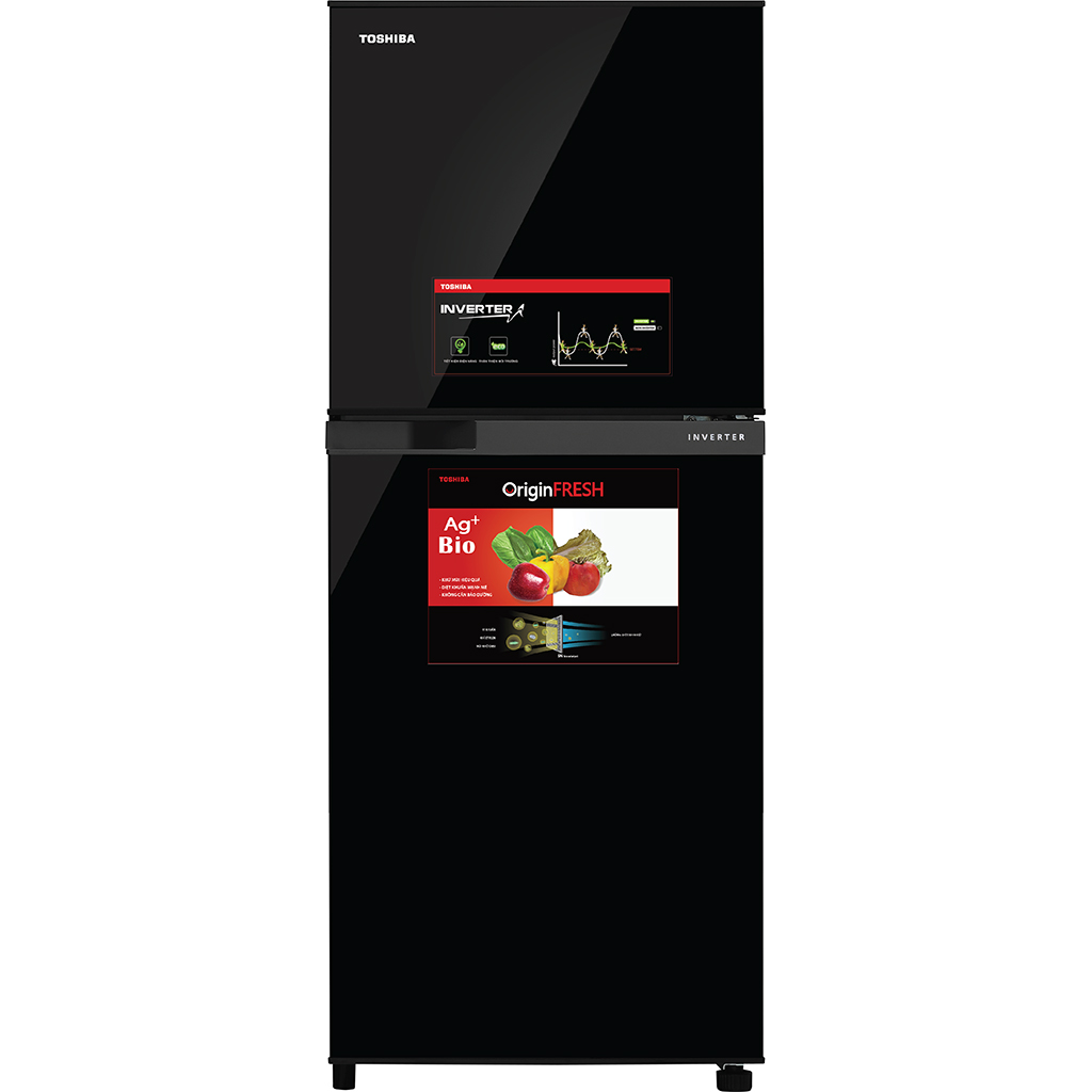 Tủ Lạnh Toshiba Inverter 194 lít GR-A25VM (UKG1) mặt chính diện