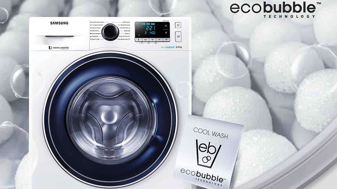 Eco Bubble Là Gì? Tìm Hiểu Công Nghệ Giặt Bong Bóng Đỉnh Cao Của Samsung