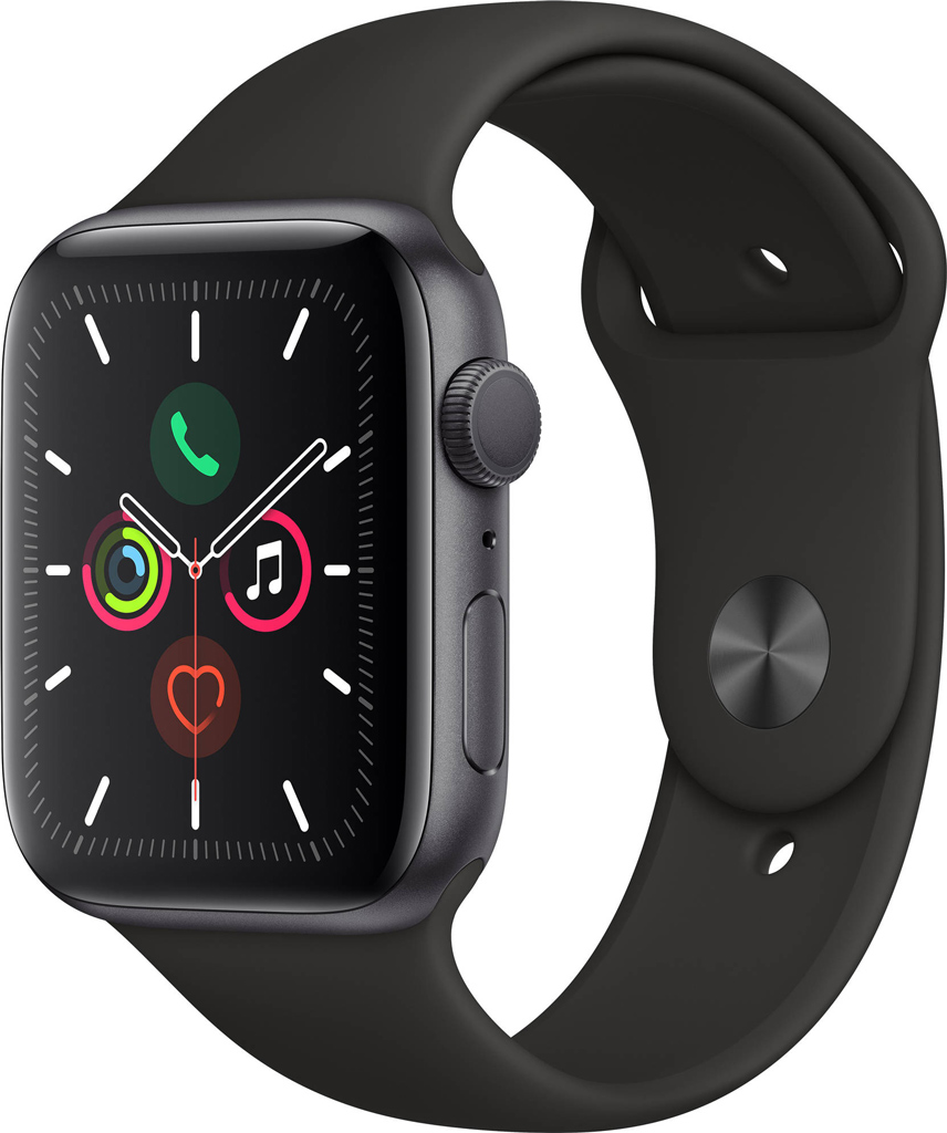 Apple Watch S5 GPS 40mm Vỏ nhôm Dây cao su Đen