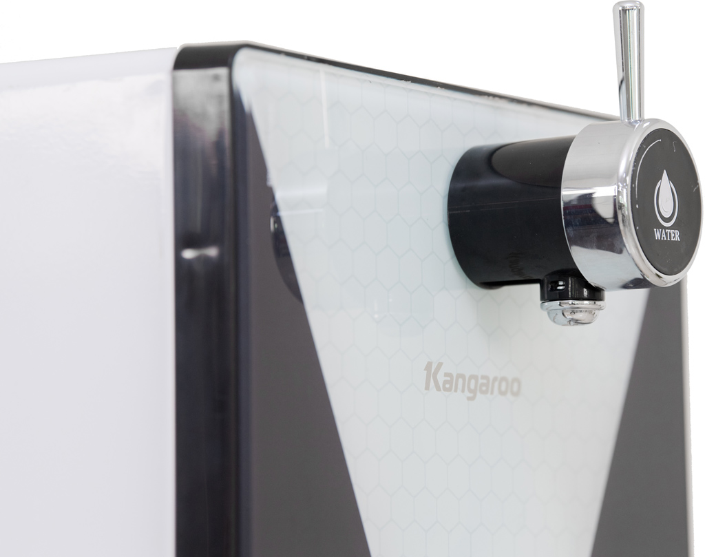 Máy lọc nước Hydrogen ion kiềm Kangaroo KG100MED vòi lấy nước nghiêng phải