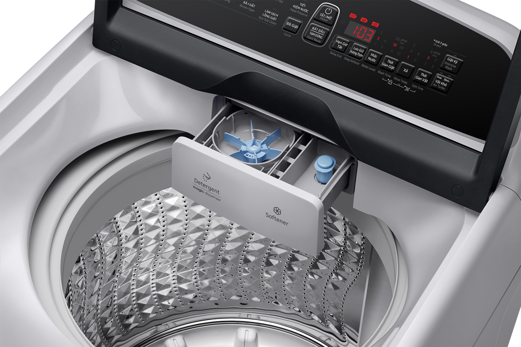 Máy giặt Samsung Inverter 9 kg WA90T5260BY/SV khay đựng bột giặt