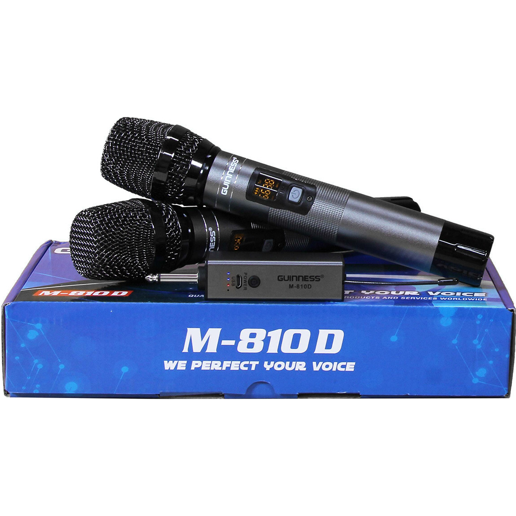 Micro Karaoke Không Dây GUINNESS M-820S – SÓNG NHẠC AUDIO