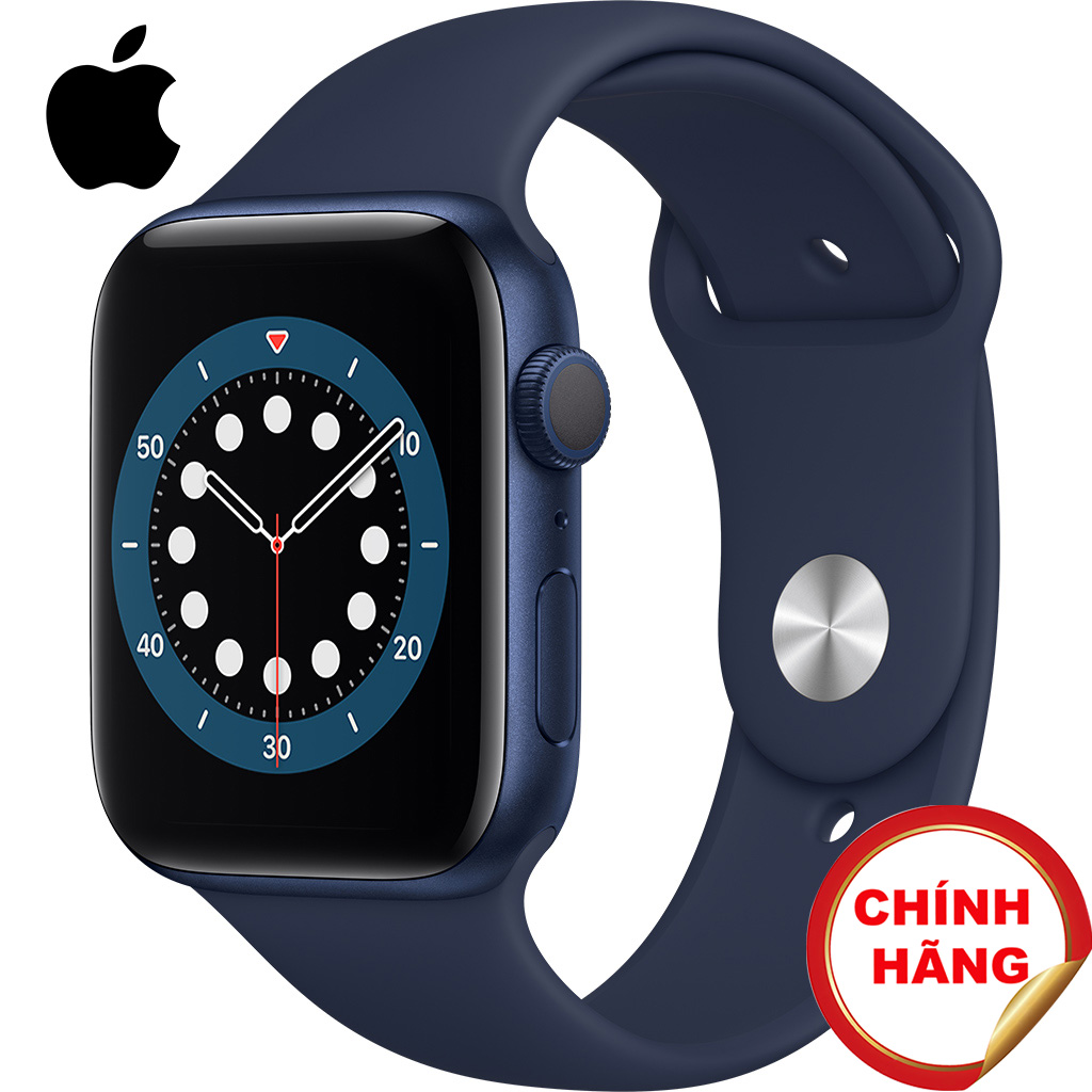 Apple Watch S6 GPS 44mm vỏ nhôm dây cao su Xanh