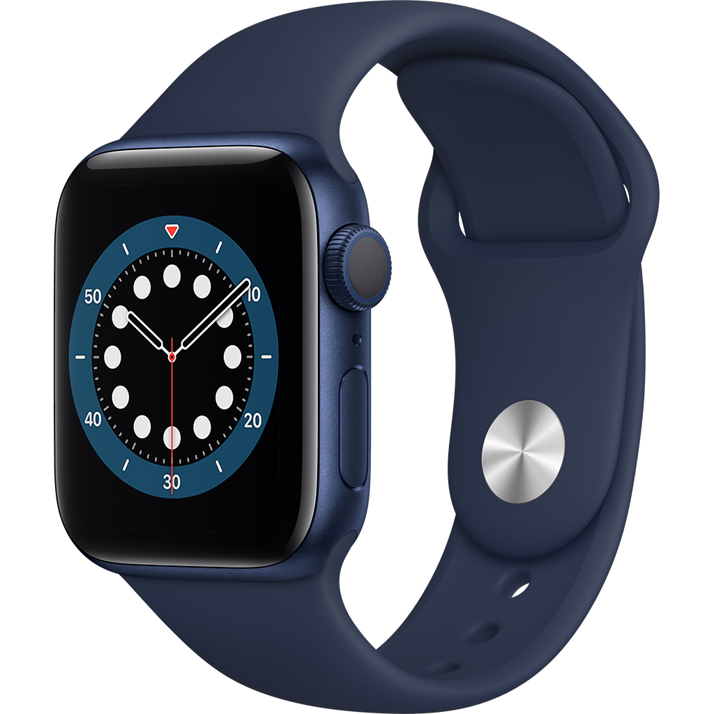 Apple Watch S6 GPS 40mm vỏ nhôm dây cao su Xanh