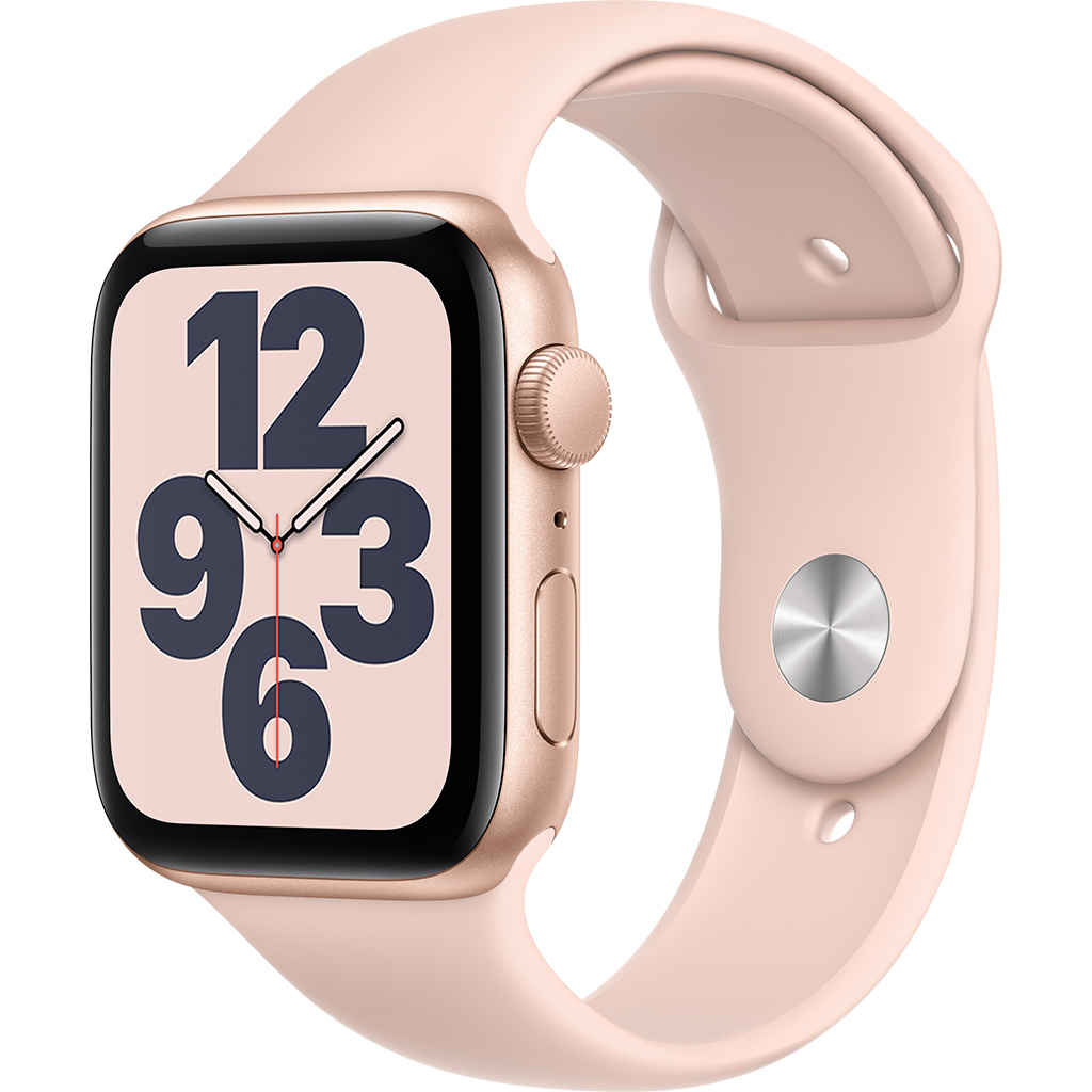 Apple Watch Se Gps 44Mm Vỏ Nhôm Dây Cao Su Hồng