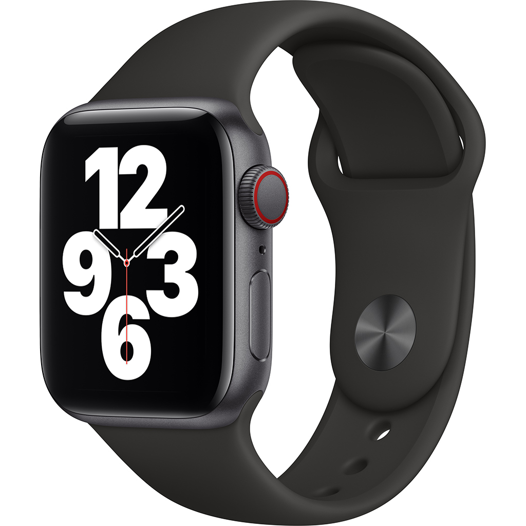 Apple Watch Se Lte 40Mm Vỏ Nhôm Dây Cao Su Đen