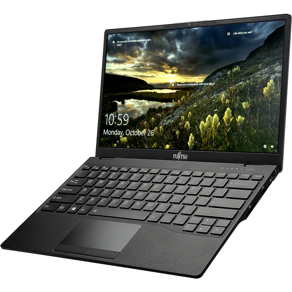 Laptop Fujitsu UH-X i7-1165G7 13.3 inch 4ZR1C14470 mặt nghiêng trái