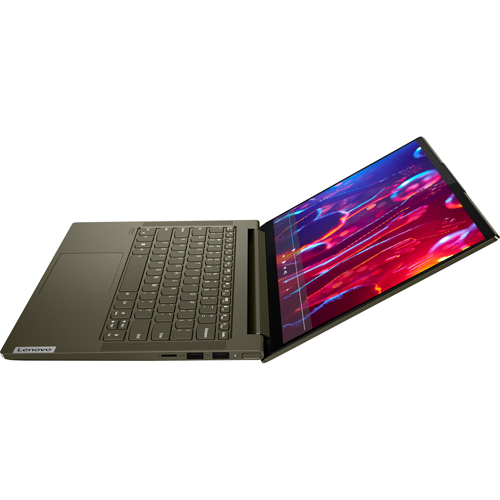 Laptop Lenovo Yoga Slim 7 14ITL05 i5-1135G7 14 inch 82A3002QVN mặt nghiêng trái cạnh bên