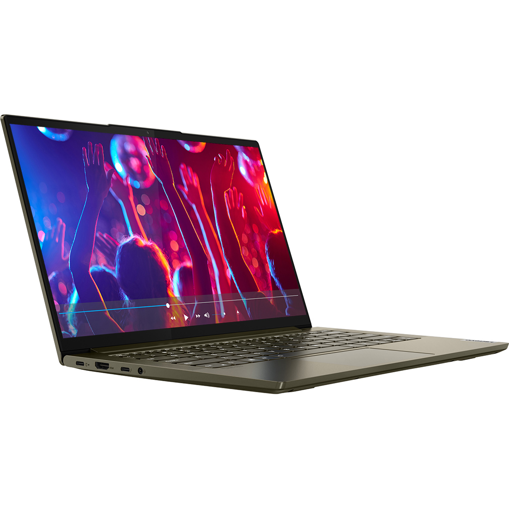 Laptop Lenovo Yoga Slim 7 14ITL05 i7-1165G7 14 inch 82A3004FVN mặt nghiêng phải