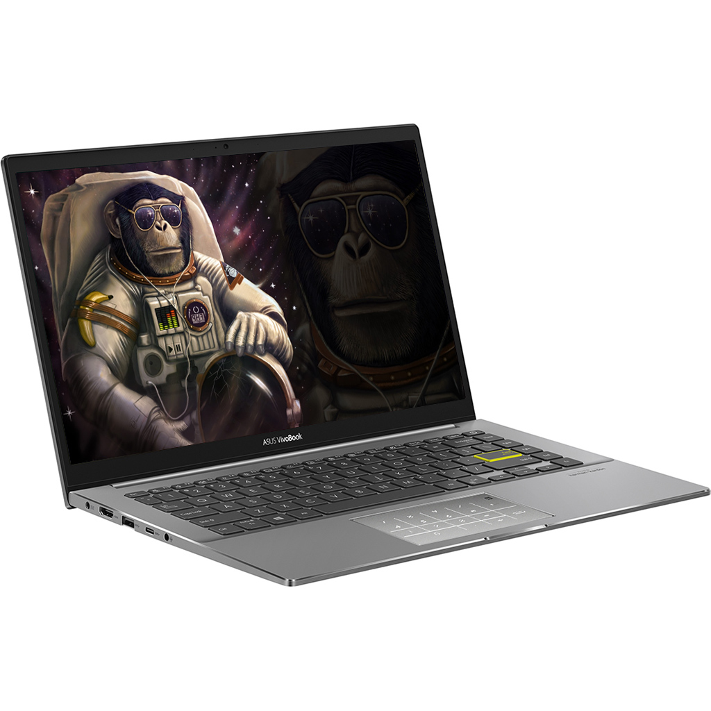Laptop Asus Vivobook S14 S433EA-AM439T I5-1135G7 14 inch Đen mặt nghiêng phải