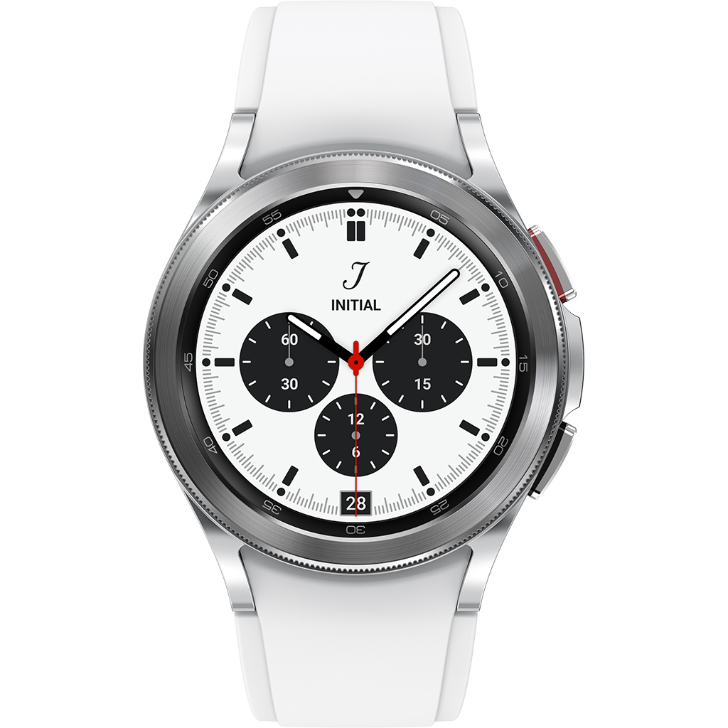 Đồng hồ thông minh Samsung Galaxy Watch4 Classic LTE 42mm Bạc mặt chính diện