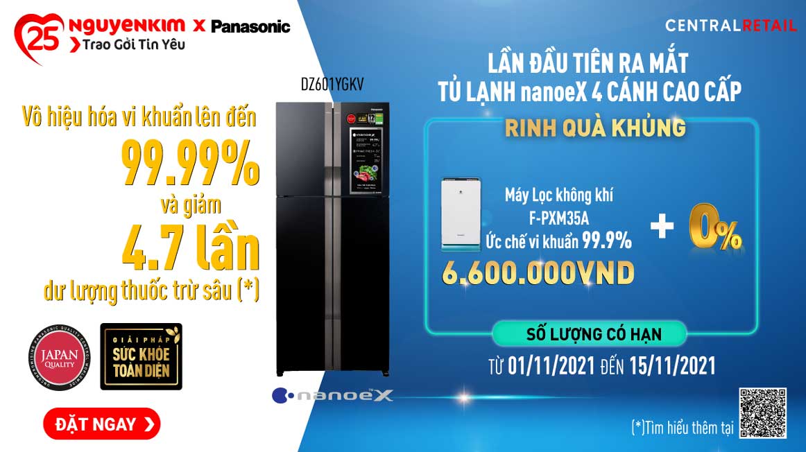 Khẳng Định Chất Lượng Nhật Bản – Tủ Lạnh Panasonic DZ601VGKV