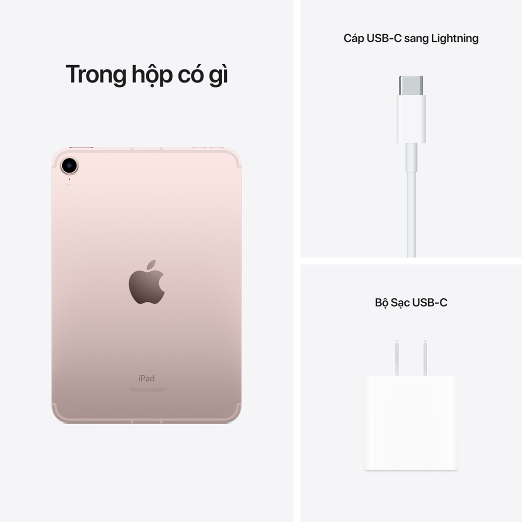 iPad Mini 6 Wifi Cellular 256GB 8.3 inch MLX93ZA/A Hồng (2021