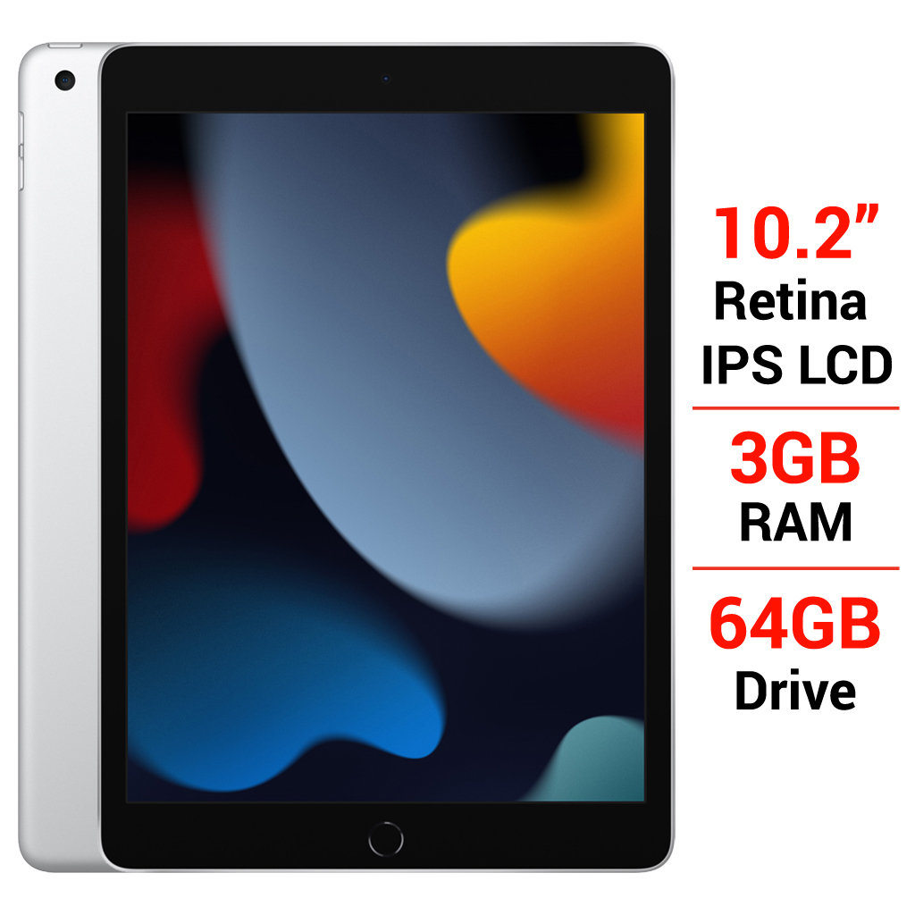 iPad Gen 9 Wifi 64GB 10.2 Inch MK2L3ZA/A Bạc (2021) Chính Hãng