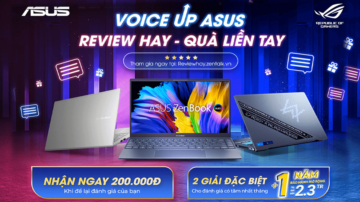 Voice Up ASUS Review Hay - Nhận Quà Liền Tay