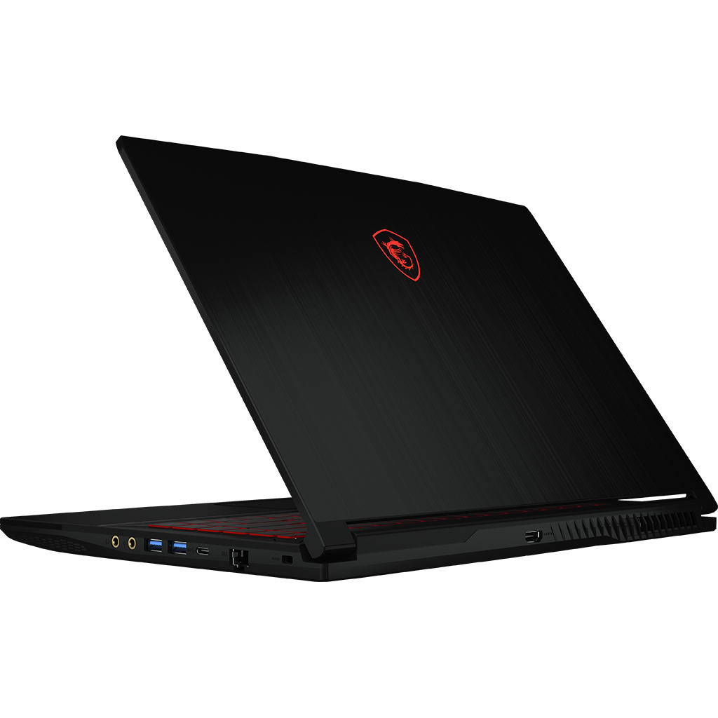 Laptop MSI GF63 i7-10750H (GF6310SC-020VN) mặt lưng nghiêng phải