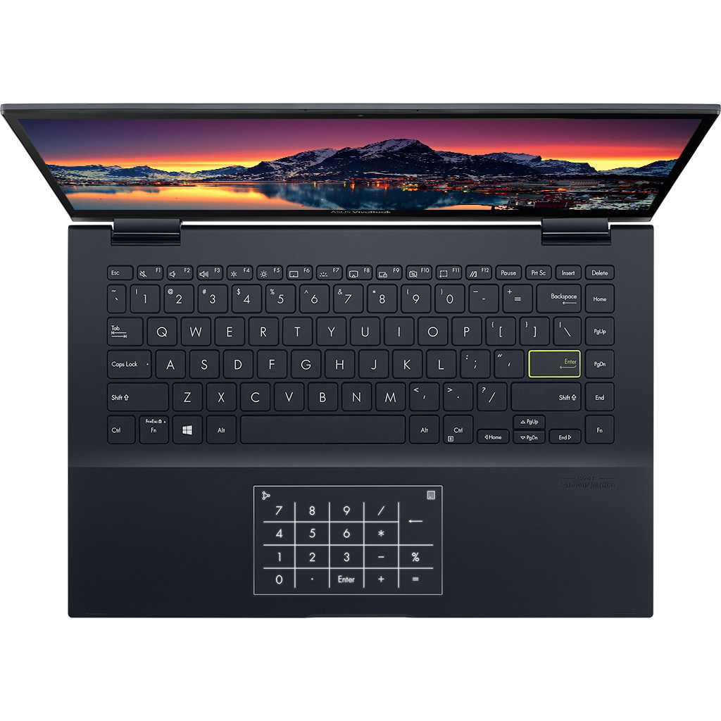 Laptop Asus Vivobook Flip 14 TM420UA-EC022T R5-5500U mặt bàn phím