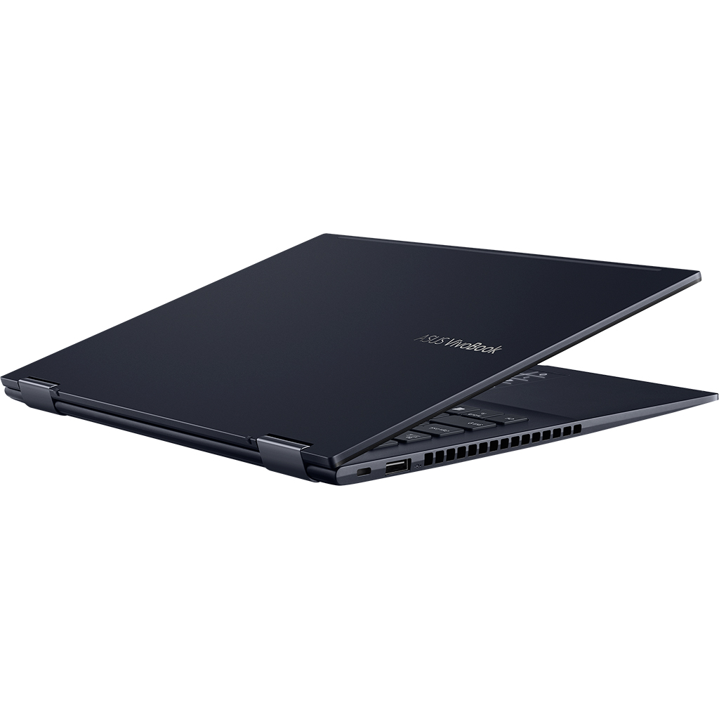 Laptop Asus Vivobook Flip 14 TM420UA-EC022T R5-5500U mặt lưng nghiêng trái