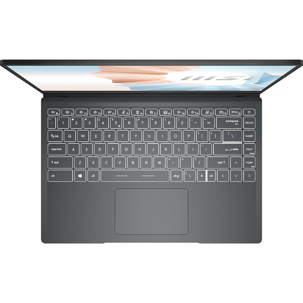 Laptop MSI Modern 14 B5M R55500U (204VN) mặt bàn phím