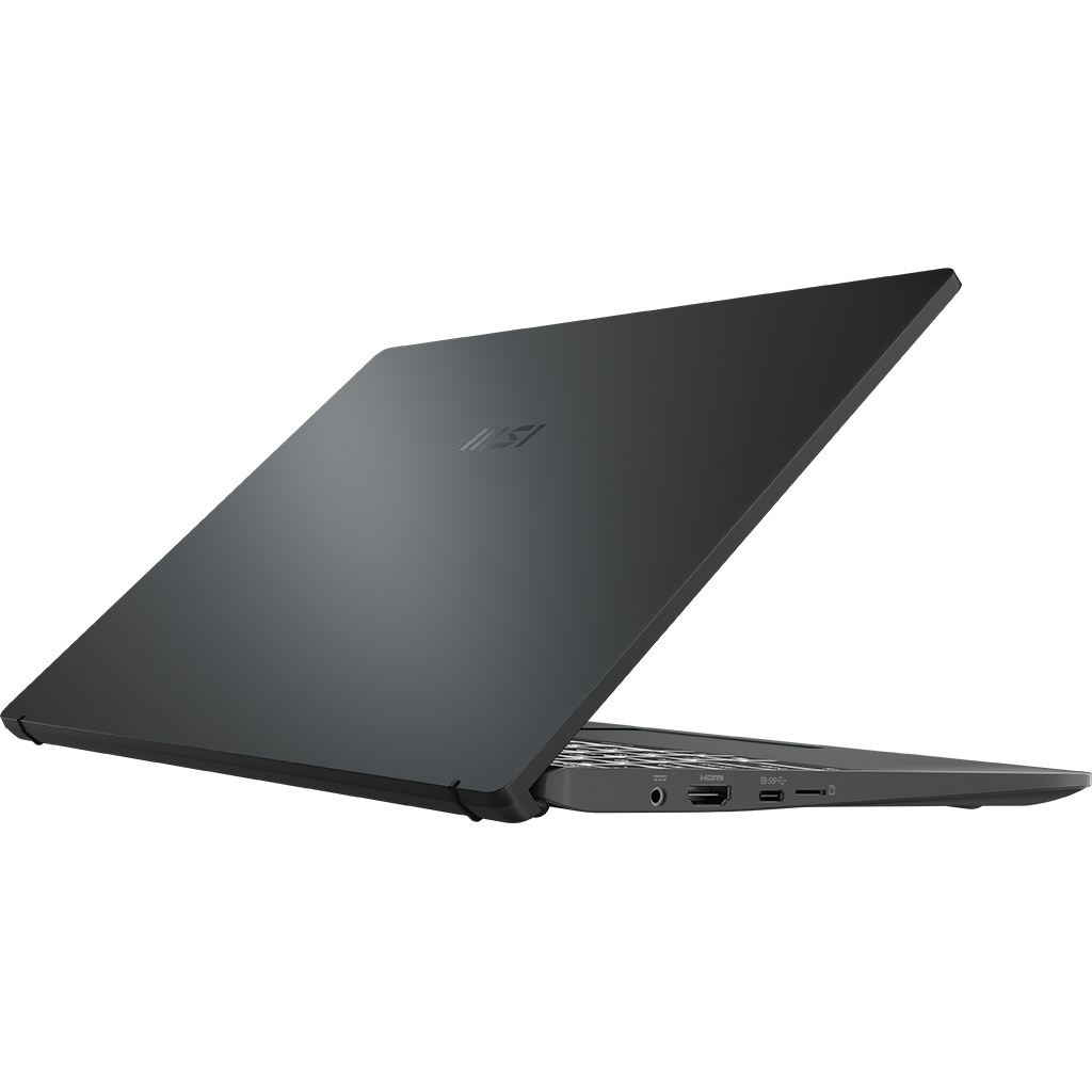 Laptop MSI Modern 14 B5M R55500U (204VN) mặt lưng nghiêng trái
