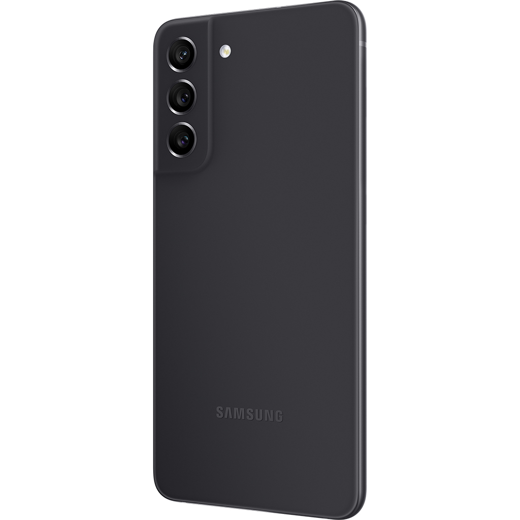 Điện thoại Samsung S21 FE 5G 6GB/128GB Xám mặt lưng nghiêng trái