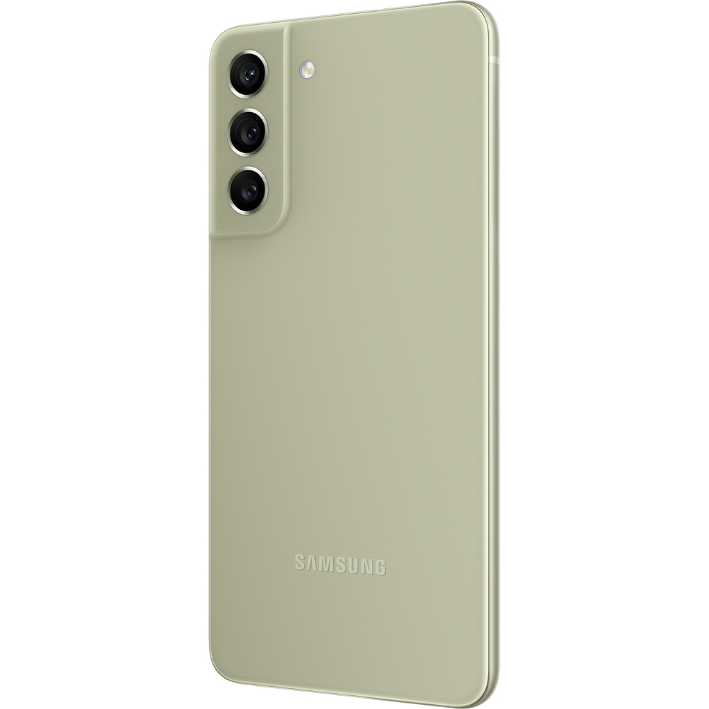 Điện thoại Samsung S21 FE 5G 8GB/256GB Xanh Lá mặt lưng nghiêng trái