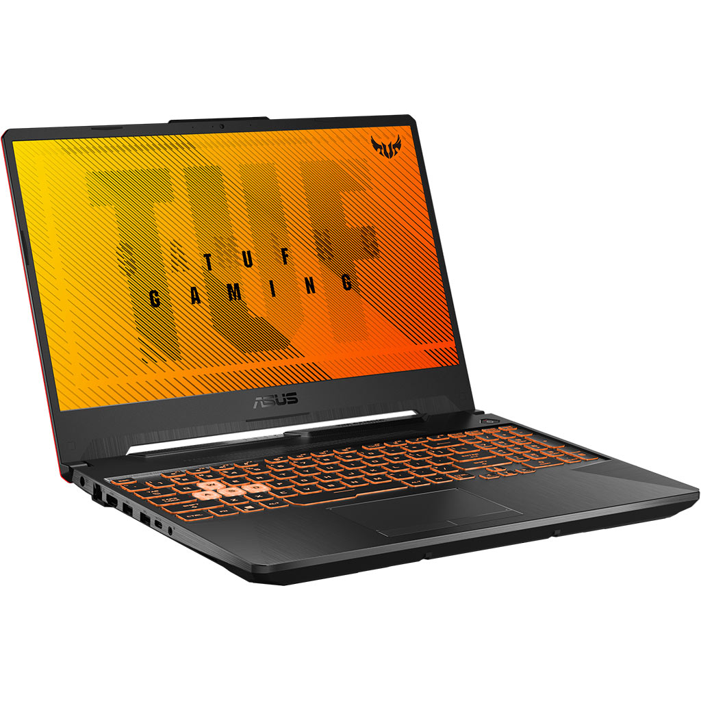 Laptop Asus TUF Gaming FX506LH i5-10300H (HN188W) mặt nghiêng trái
