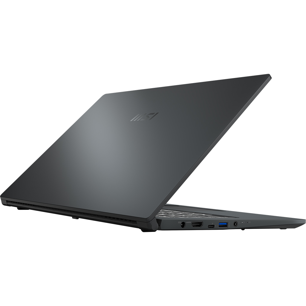 Laptop MSI Modern 15 A11MU-678VN i5-1155G7 mặt lưng nghiêng trái