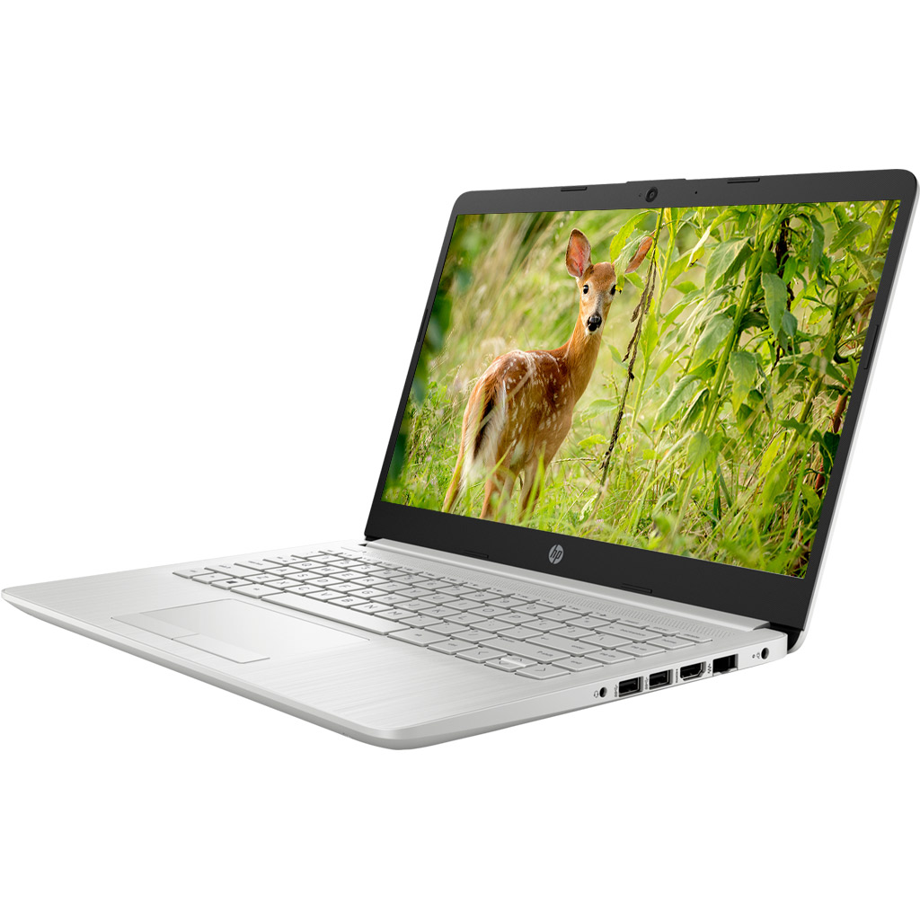 Laptop HP 14S-CF2527TU i3-10110U (4K4A1PA) mặt nghiêng trái