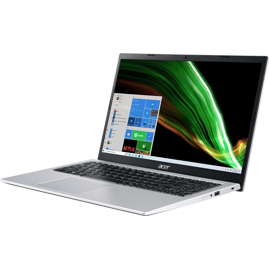 Laptop Acer Aspire 3 A315-58-59LY i5-1135G7 (NX.ADDSV.00G) mặt nghiêng trái