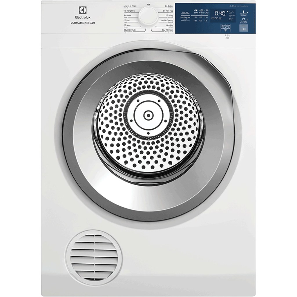 Máy Sấy Quần Áo Electrolux 8.5 Kg Edv854J3Wb Trắng