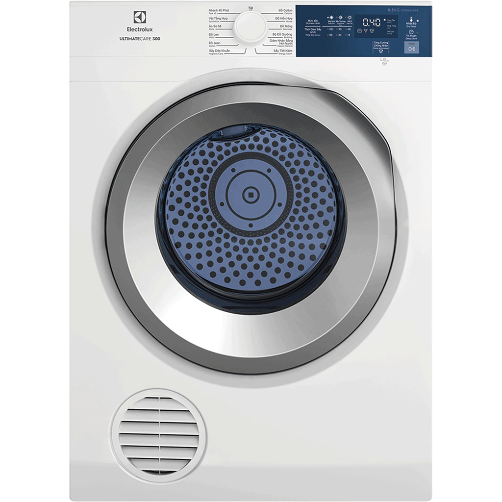 Máy Sấy Quần Áo Electrolux 8.5 Kg Eds854J3Wb Trắng