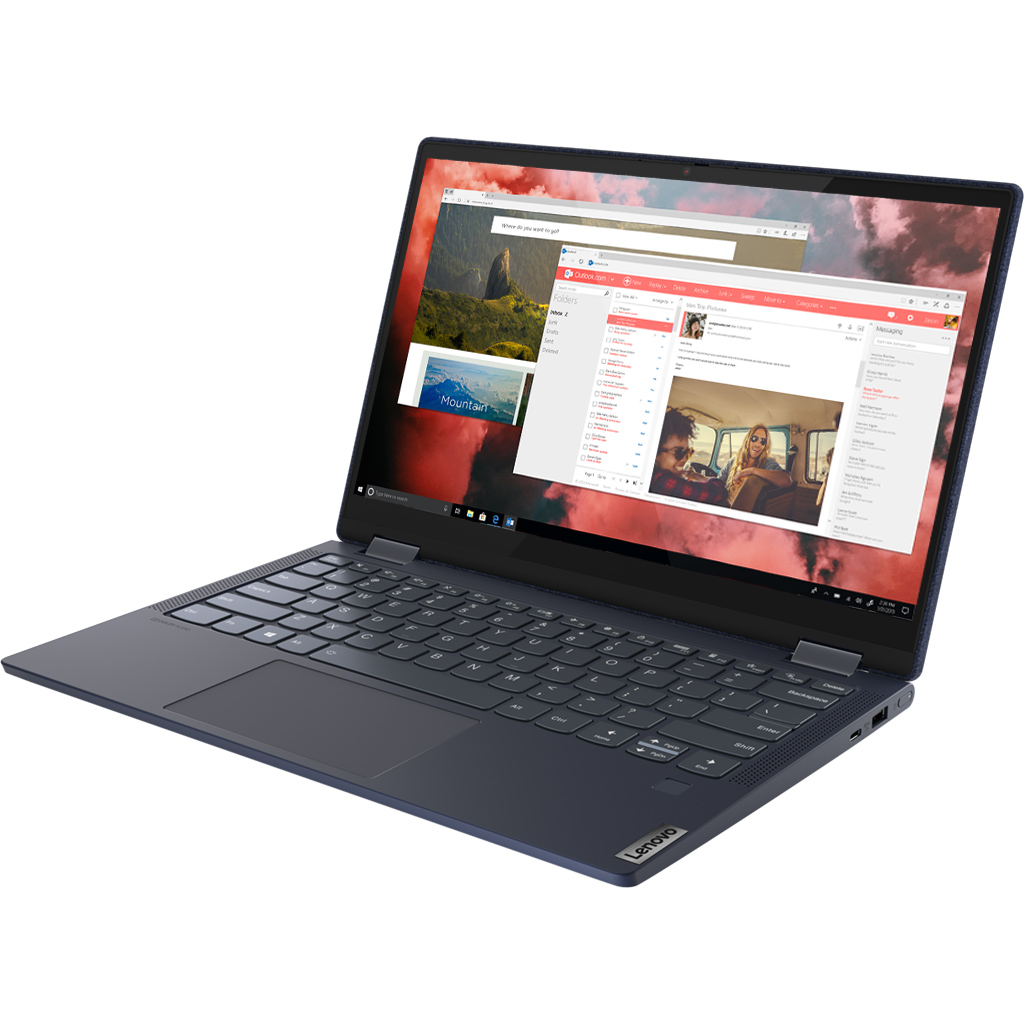 Laptop Lenovo IdeaPad Yoga 6 13ALC6 R7-5700U 82ND00BDVN mặt nghiêng trái