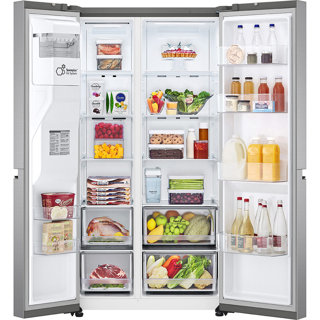 Tủ lạnh LG Inverter 635 lít GR-D257JS cửa mở có thực phẩm