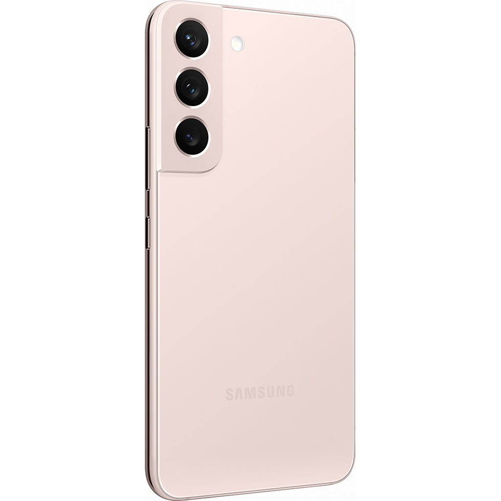 Điện thoại Samsung S22 8GB/256GB Hồng mặt lưng nghiêng trái