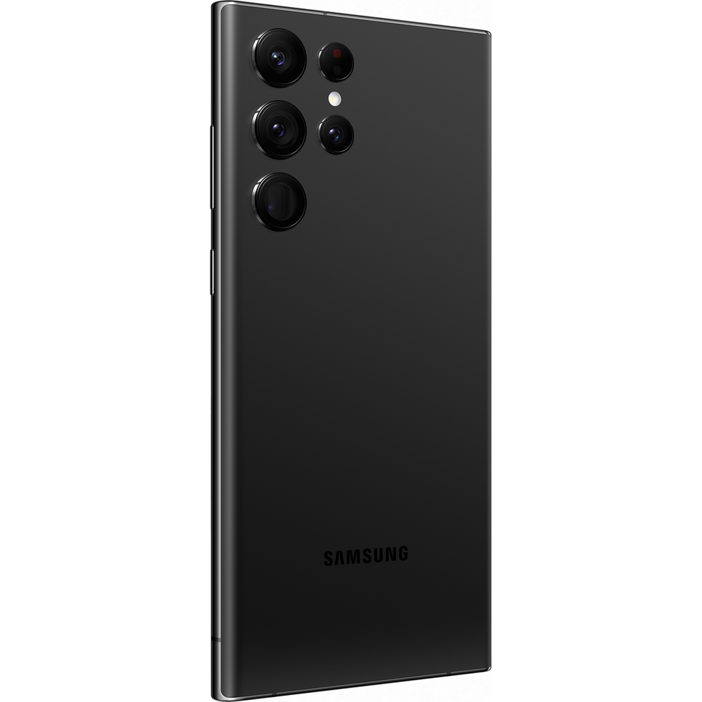 Điện thoại Samsung S22 Ultra 12GB/512GB Đen mặt lưng nghiêng phải
