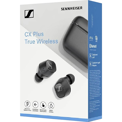 Tai nghe Bluetooth Sennheiser Cx Plus True Wls Đen hộp sản phẩm
