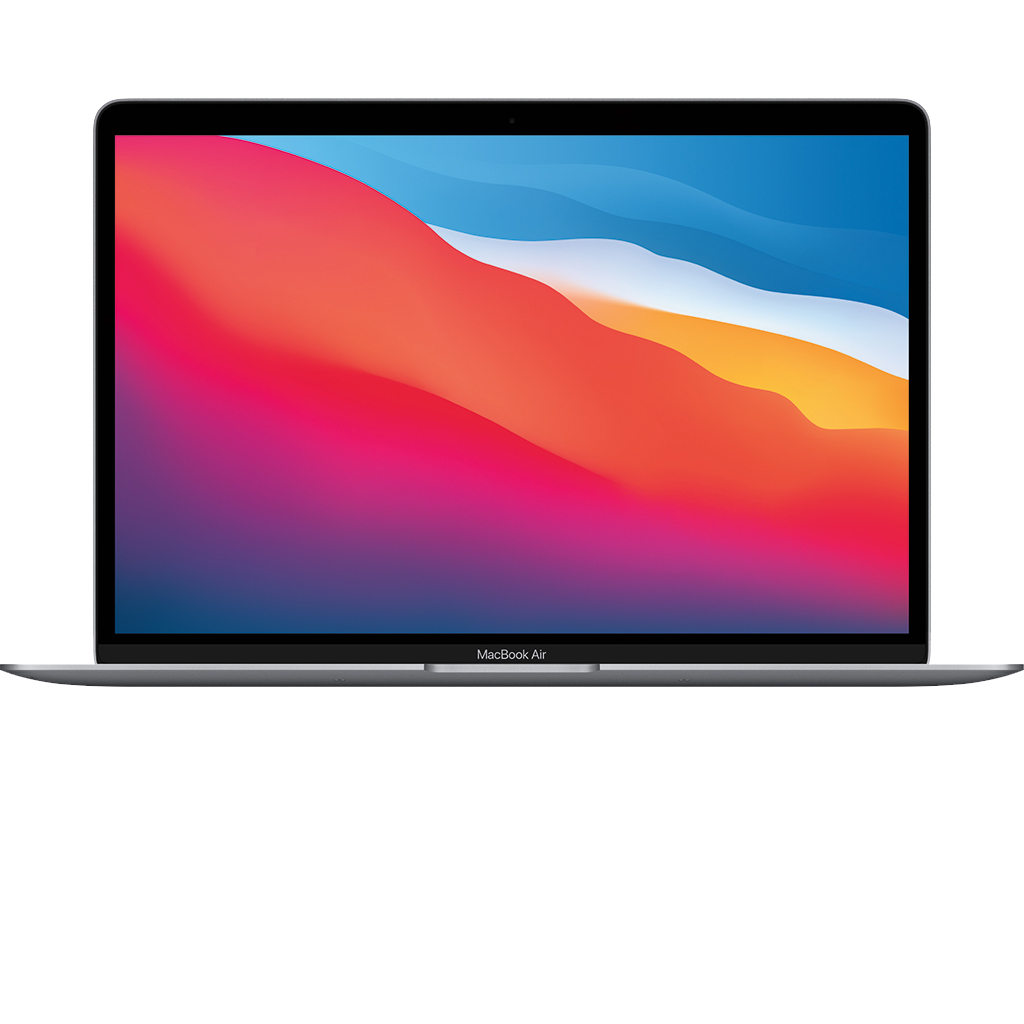 Laptop MacBook Air M1 2020 13 inch 256GB MGN63SA/A Xám mặt chính diện